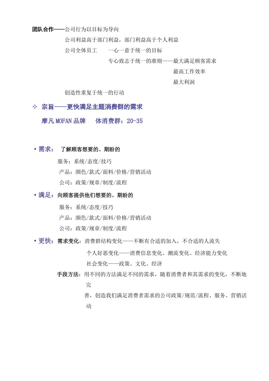 服装品牌代理商营运管理手册完整版