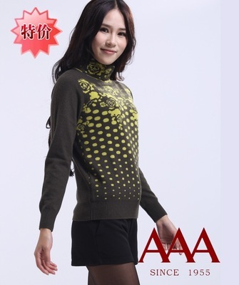 【AAA品牌羊绒衫服饰代理加盟批发羊绒衫羊毛衫贴牌代加工特价打折】价格,厂家,图片,女式针织衫,上海俊宇服饰-